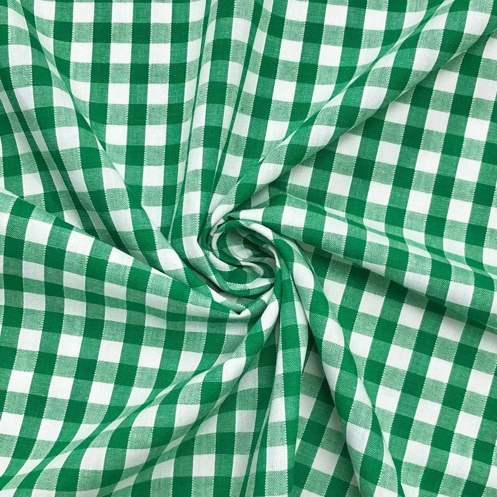 1/4 inch Gingham Polycotton Fabric