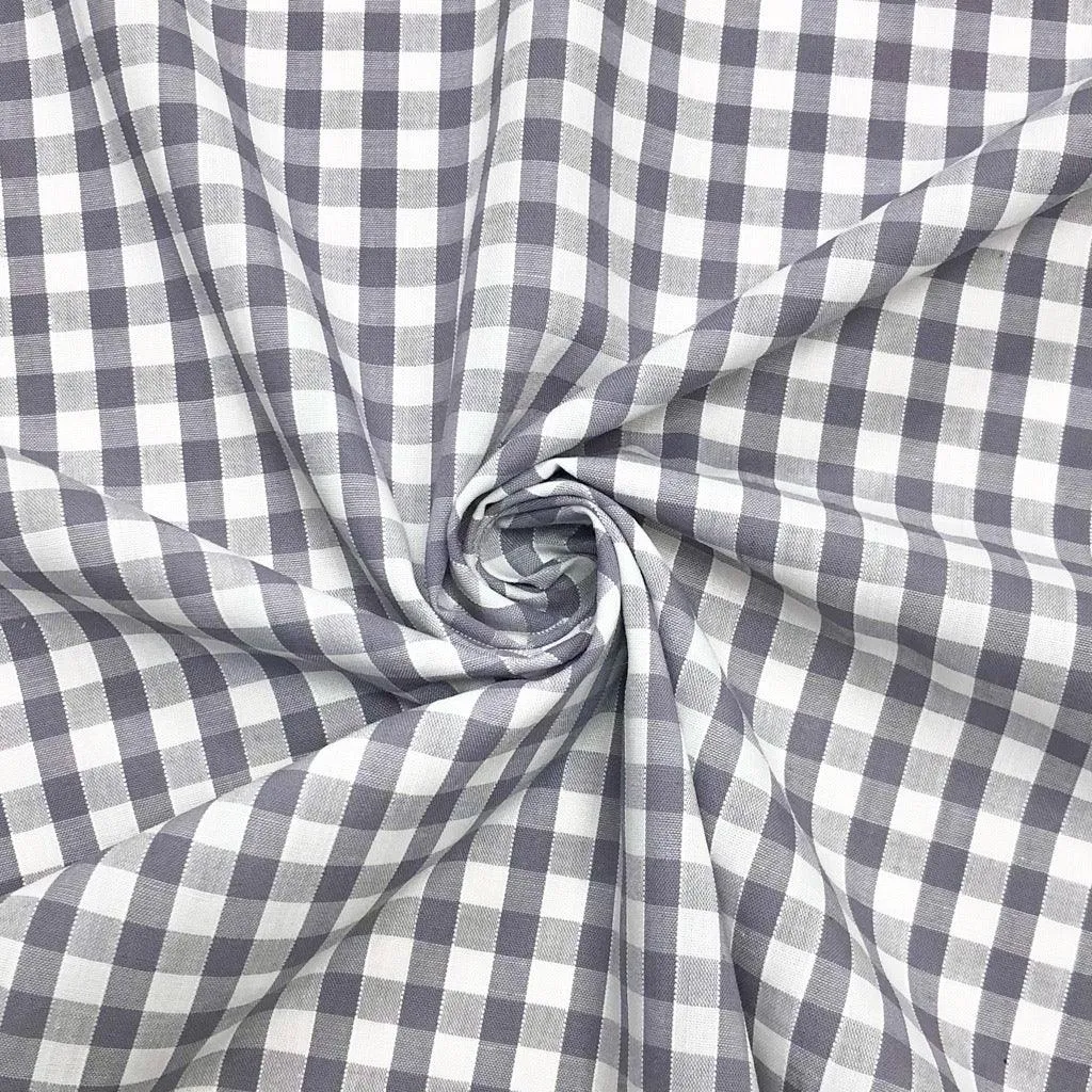 1/4 inch Gingham Polycotton Fabric