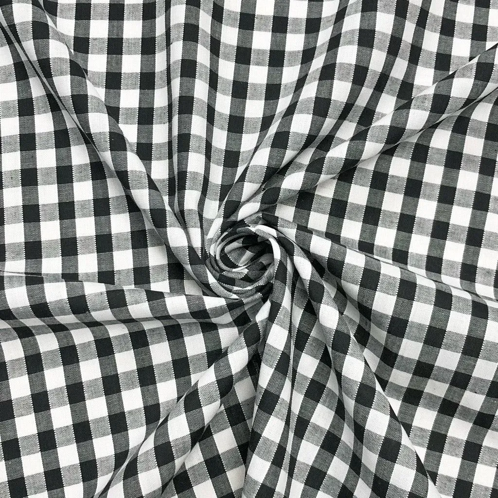 1/4 inch Gingham Polycotton Fabric