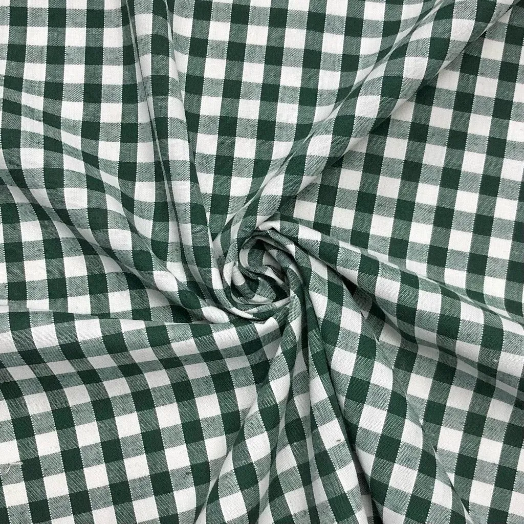 1/4 inch Gingham Polycotton Fabric