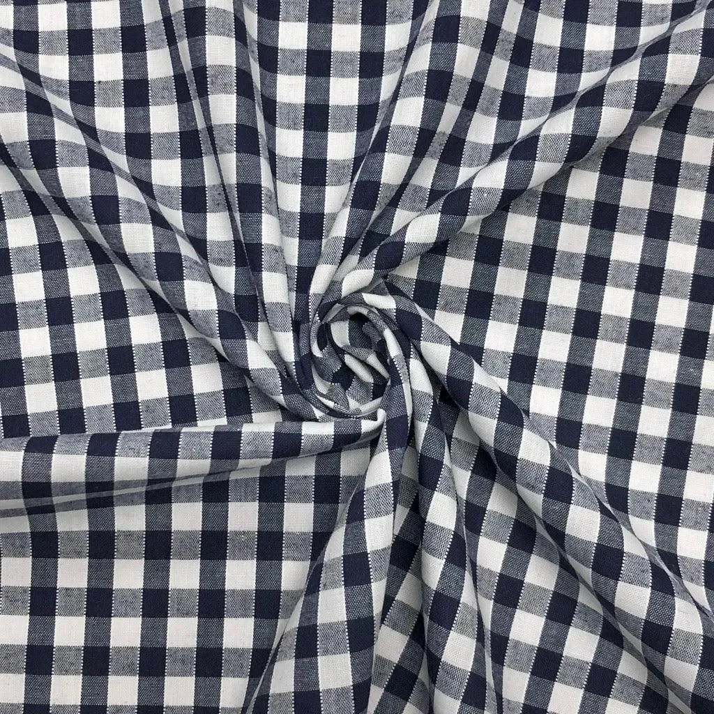 1/4 inch Gingham Polycotton Fabric