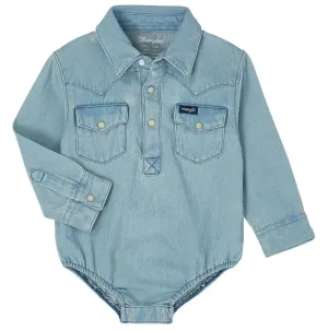 Baby Wrangler Denim Long Sleeve Onesie