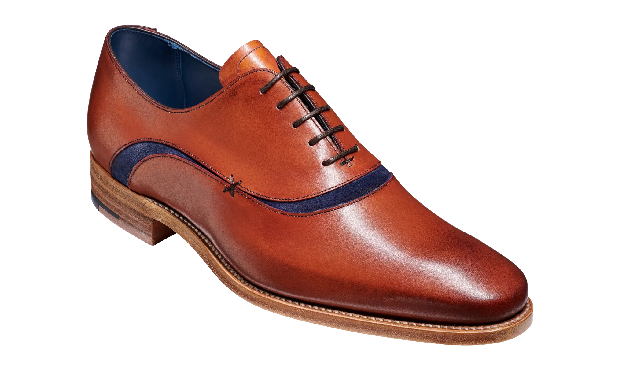 Barker Mens Emerson Rosewood Lace Up