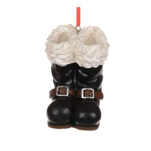 Black Santa Boots Ornament