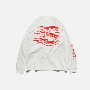 BLAZE L/S - VINTAGE WHITE RED