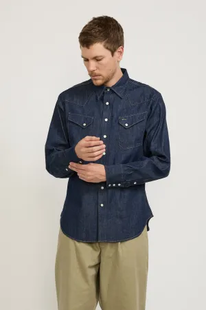 Blue Denim Western Shirt