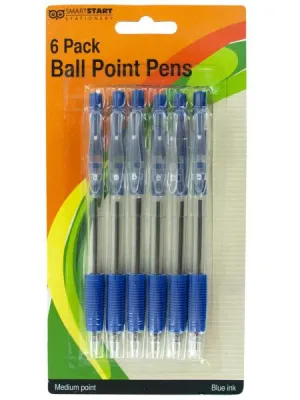 Blue Medium Ball Point Pens Set (Available in a pack of 12)