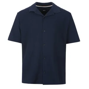 BOSS Powell 129 SS Shirt in Navy