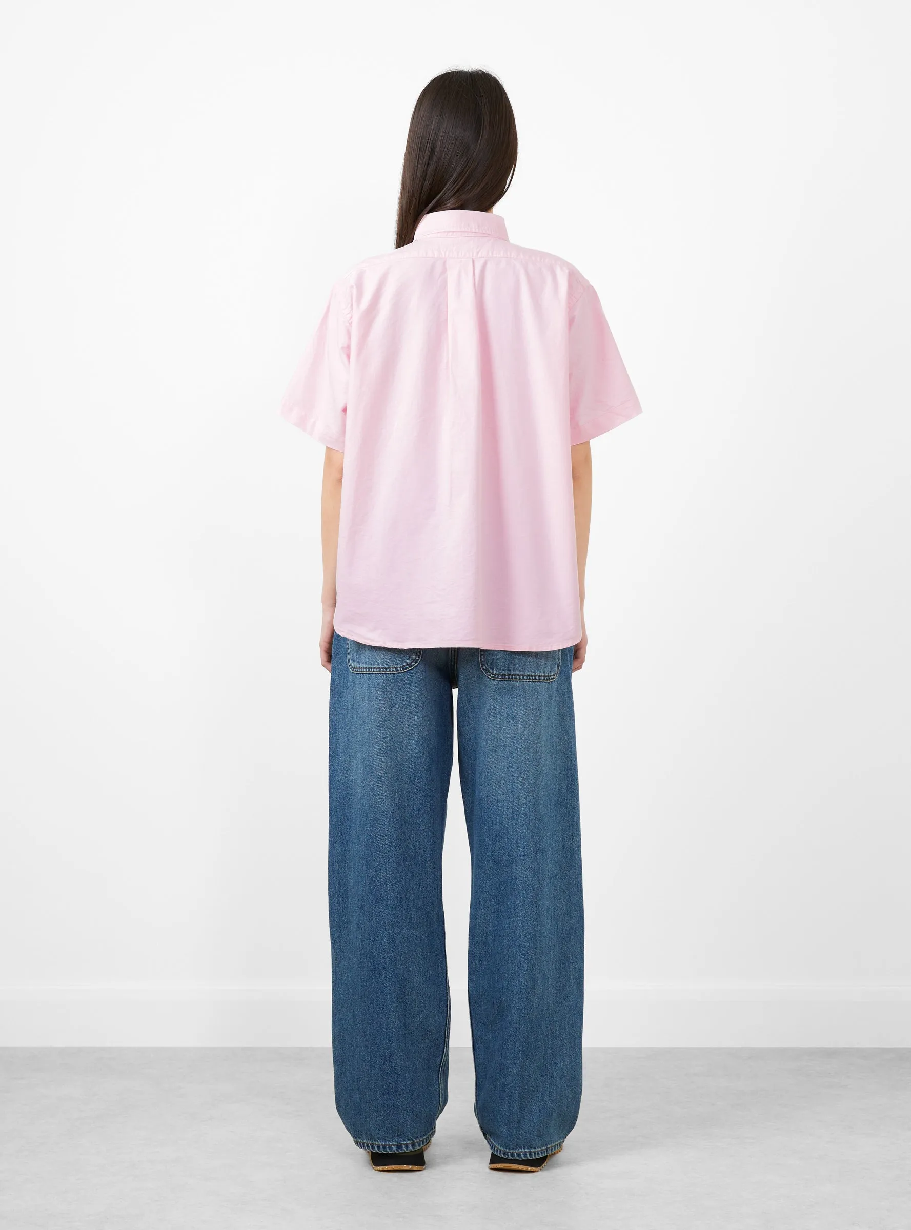 Button Down Shortsleeve Shirt Pink