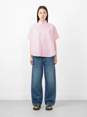 Button Down Shortsleeve Shirt Pink