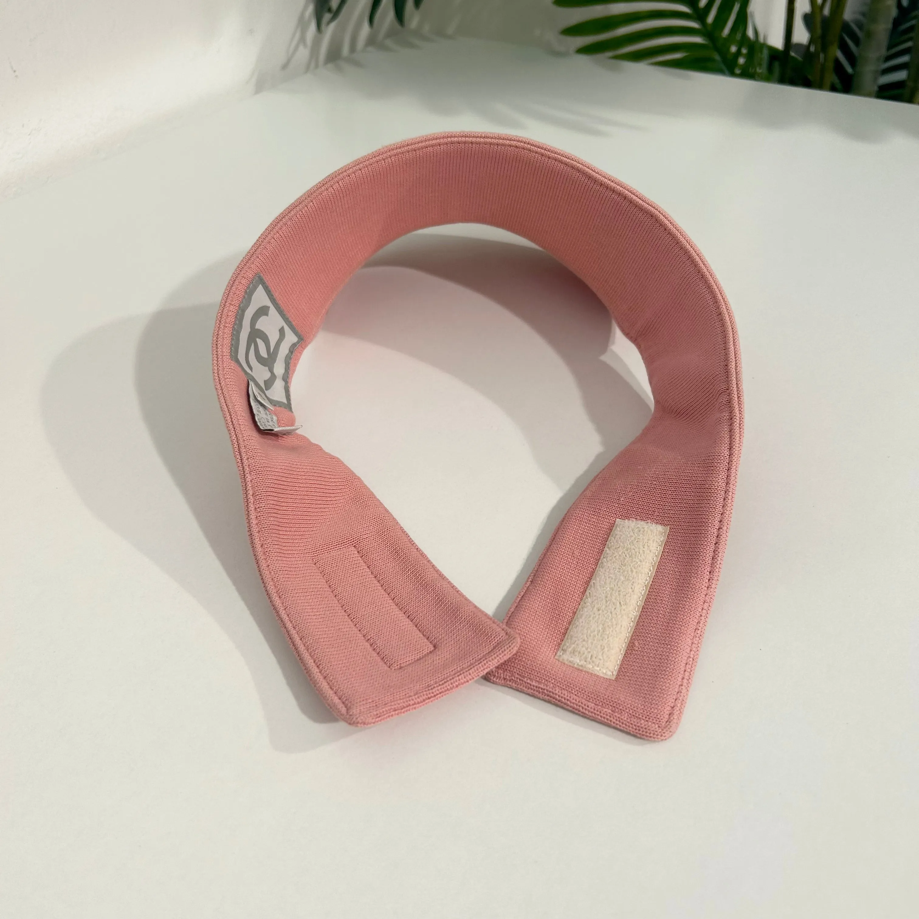 Vintage Pink Chanel Visor - Elegant Retro Style Sun Visor