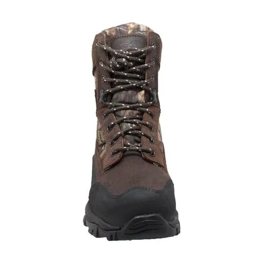 Children's 8" Camo Dark Brown Leather Boots