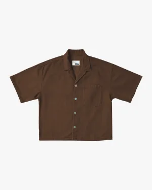 EPTM BOXY TWILL SHIRT - BROWN