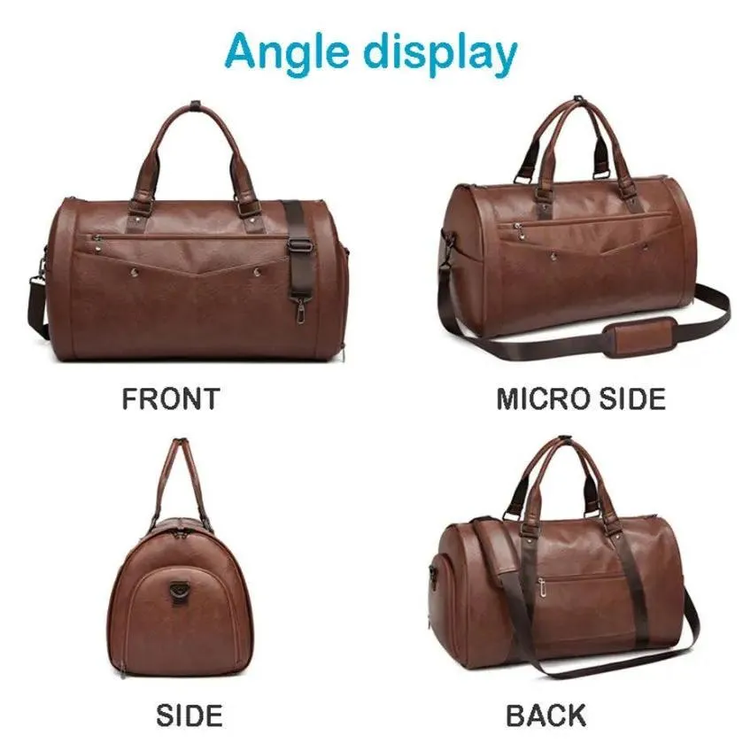 Extra Large Foldable Duffle Bag Waterproof Leather