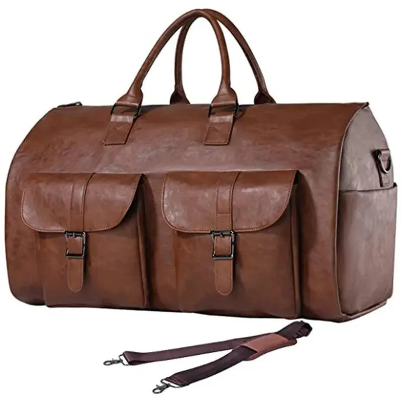 Extra Large Foldable Duffle Bag Waterproof Leather