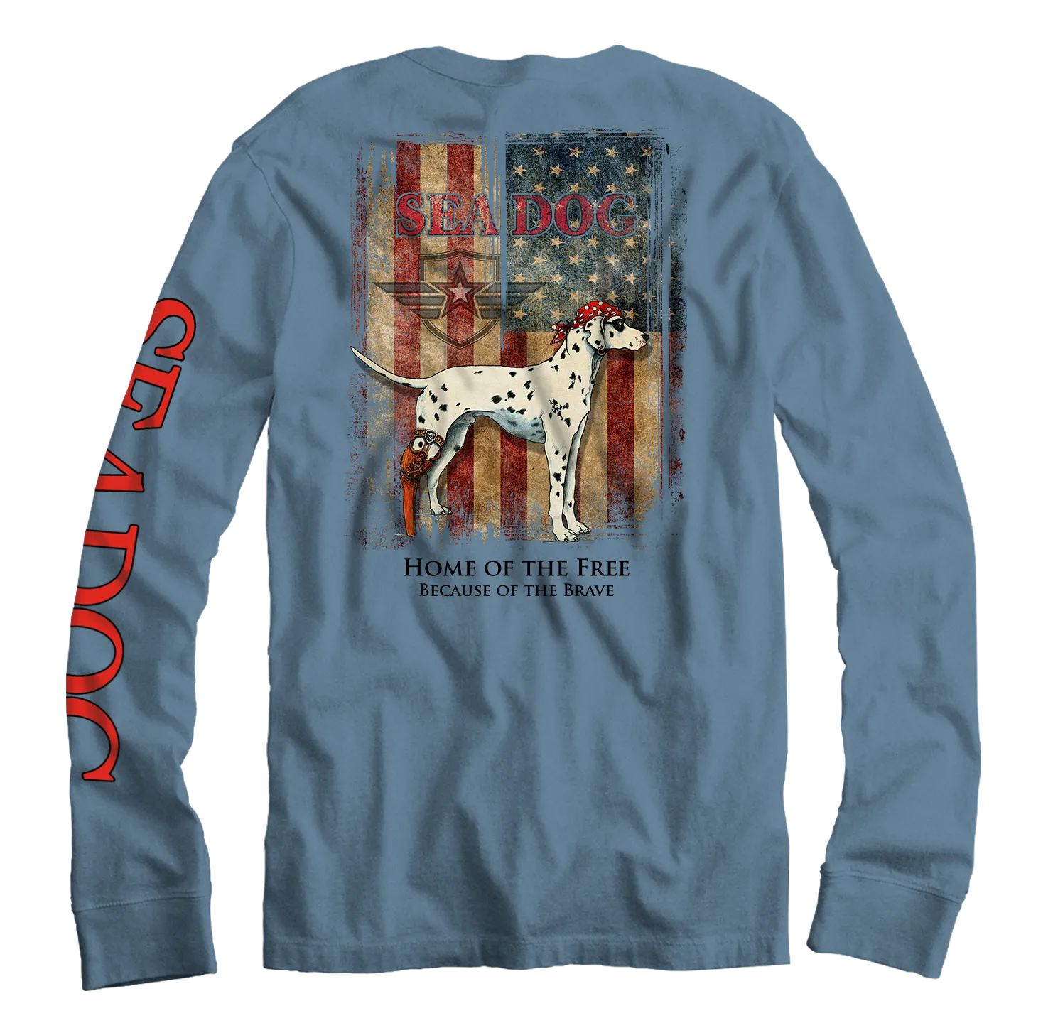 Grunge US Flag - Long Sleeve Shirt