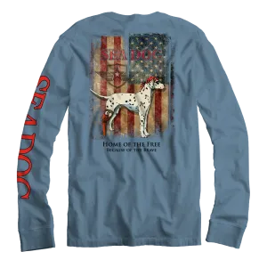 Grunge US Flag - Long Sleeve Shirt