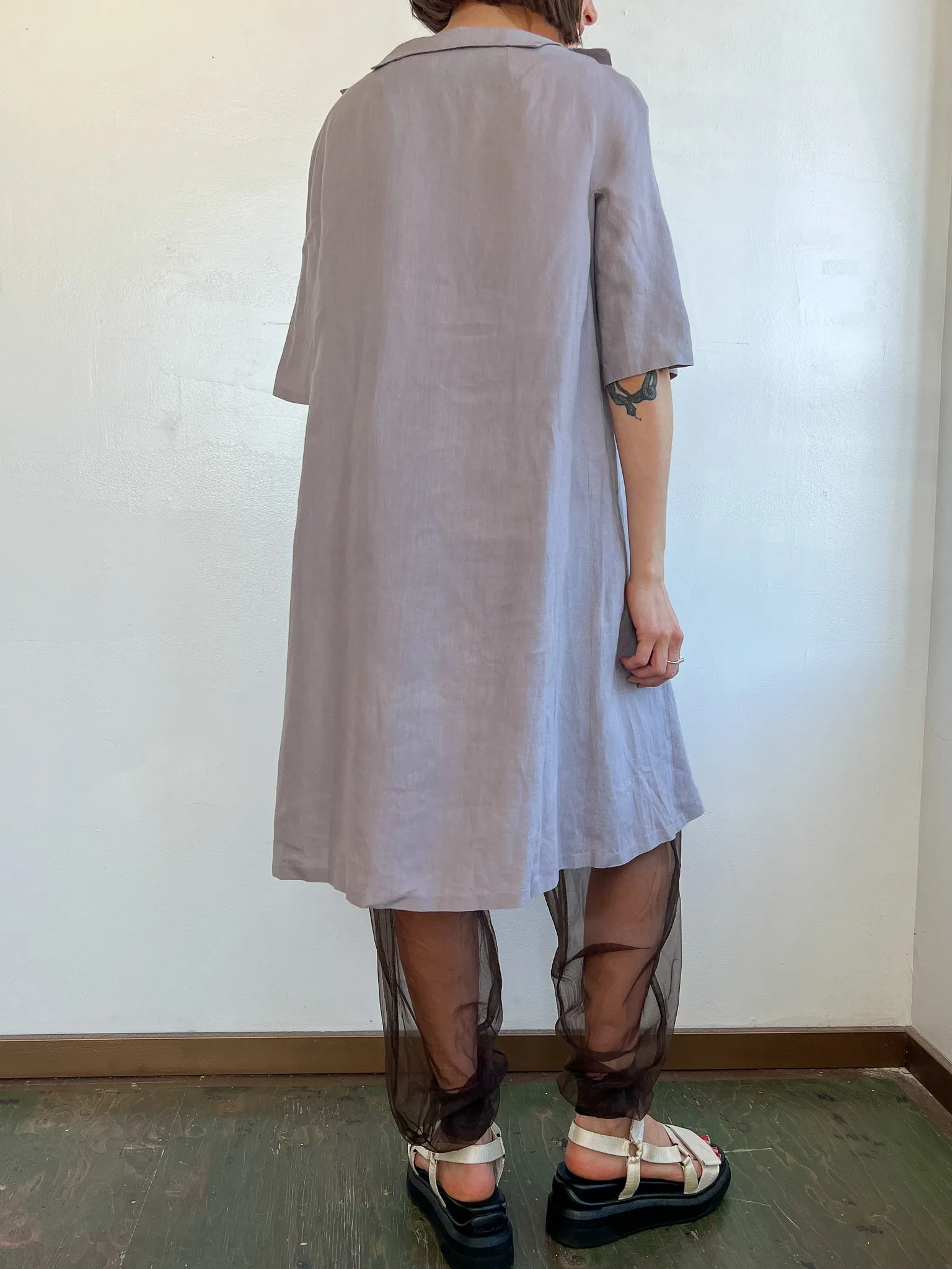 Jil Sander Stone Linen Dress (L)