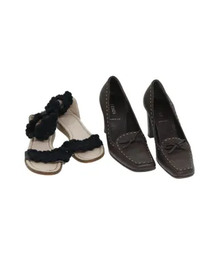 Leather Shoes 2-Set with Authentic Design and Detailing