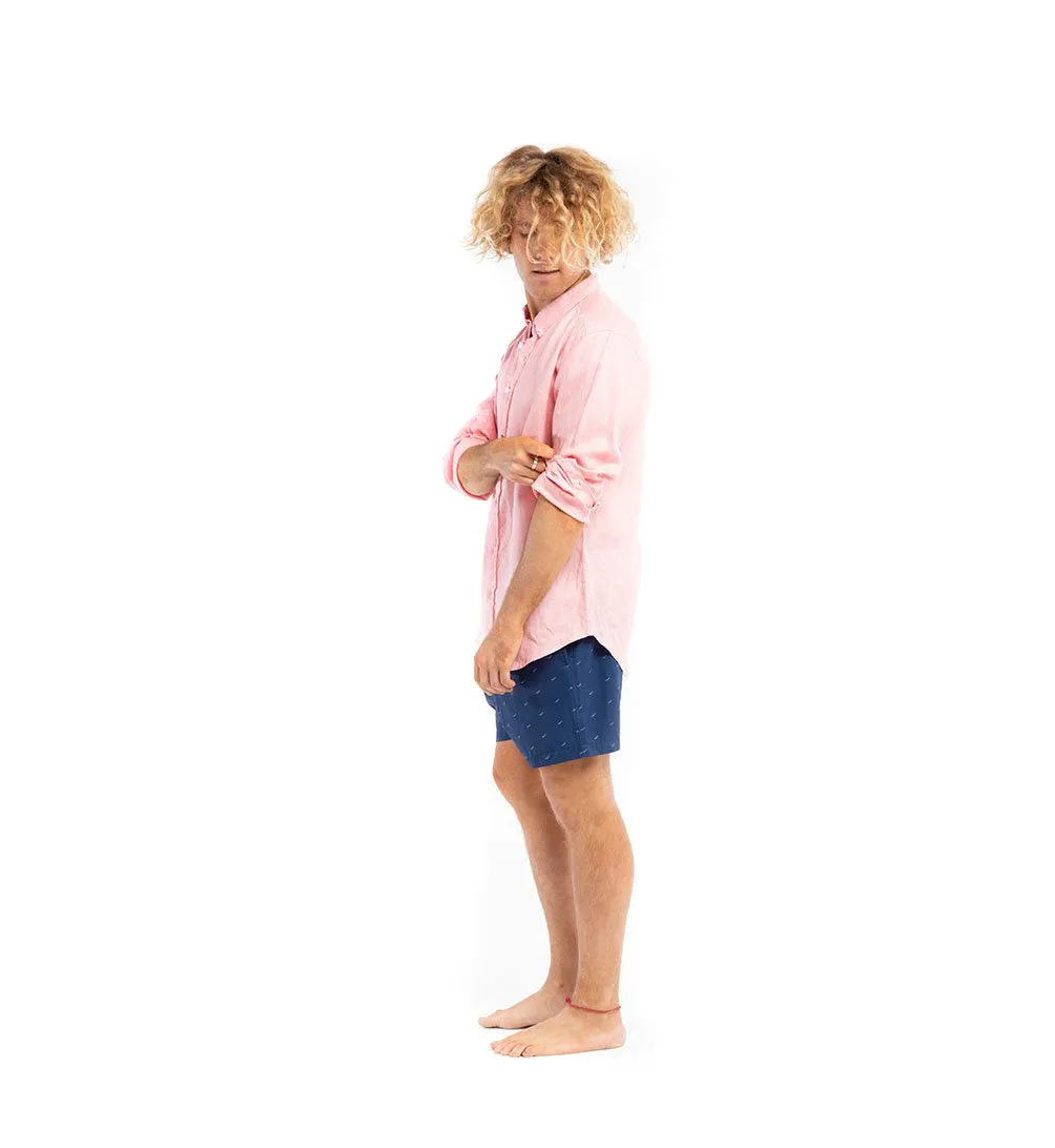 Linen Shirt - Pink