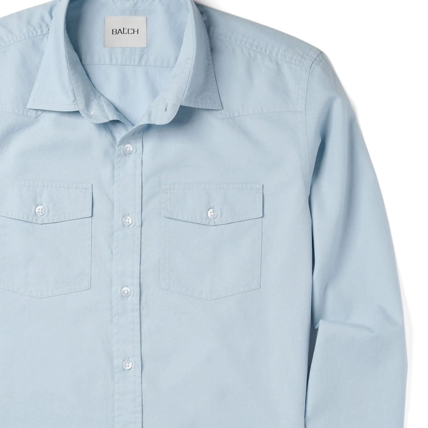 Maker Shirt – Light Blue Cotton Oxford