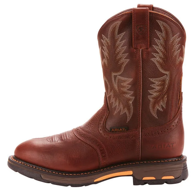 Men's Ariat Workhog Pull-On Soft Toe Work Boot #10001187