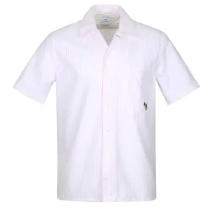 Paul Smith Casual Fit BS Zebra SS Shirt in Pink