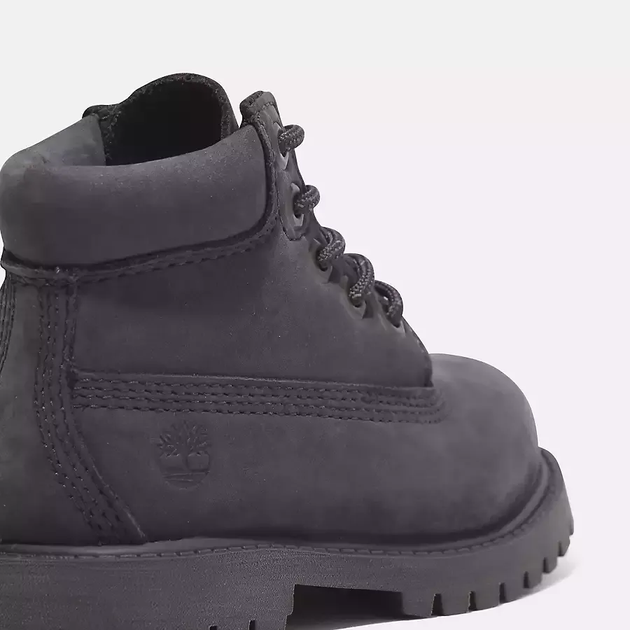 Timberland Kid's TD Premium 6-Inch Waterproof Boots Shoes - Dark Grey Nubuck