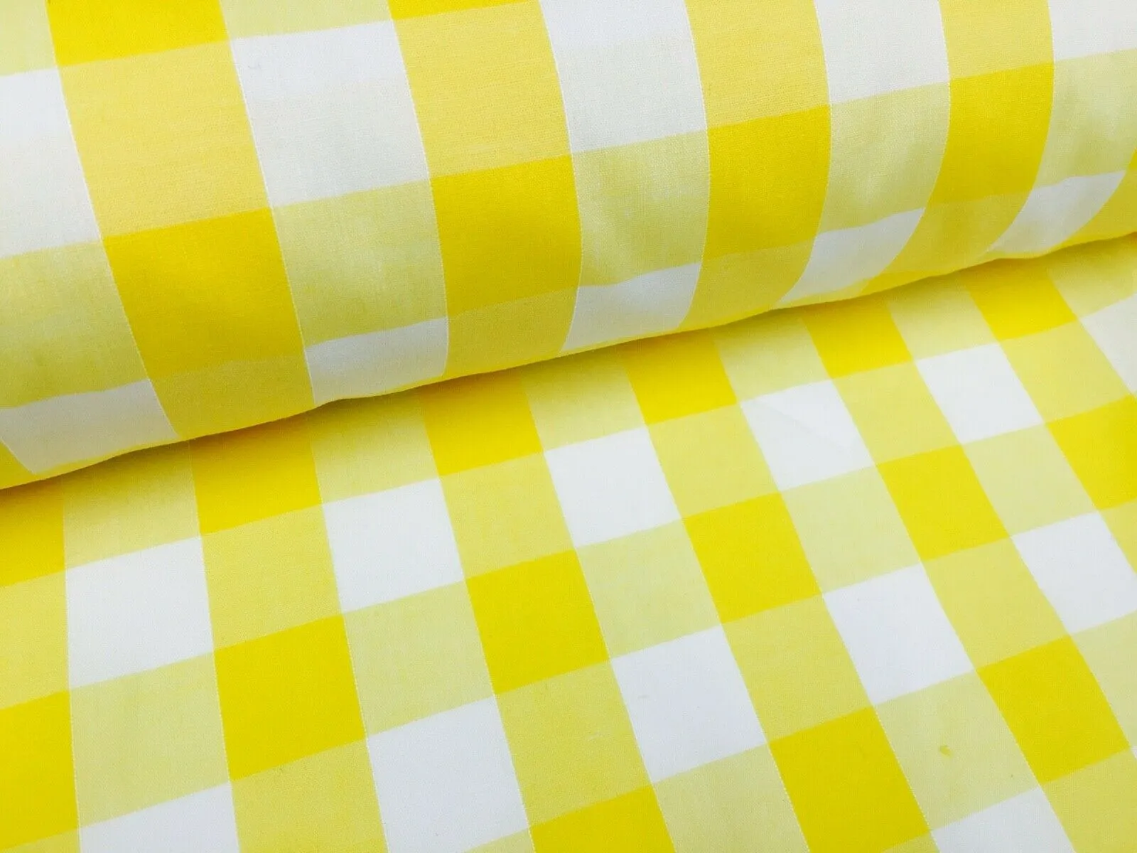 Timeless 1-inch Gingham Check Polycotton Fabric - 44" Wide - M31 Mtex