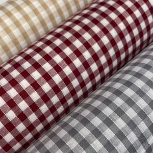 Timeless 1/4 Inch Gingham Fabric Material for Clothing, Aprons, Tablecloths, School Decorations - 44" Wide - M30