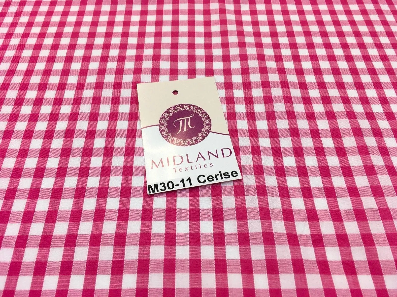 Timeless 1/4 Inch Gingham Fabric Material for Clothing, Aprons, Tablecloths, School Decorations - 44" Wide - M30