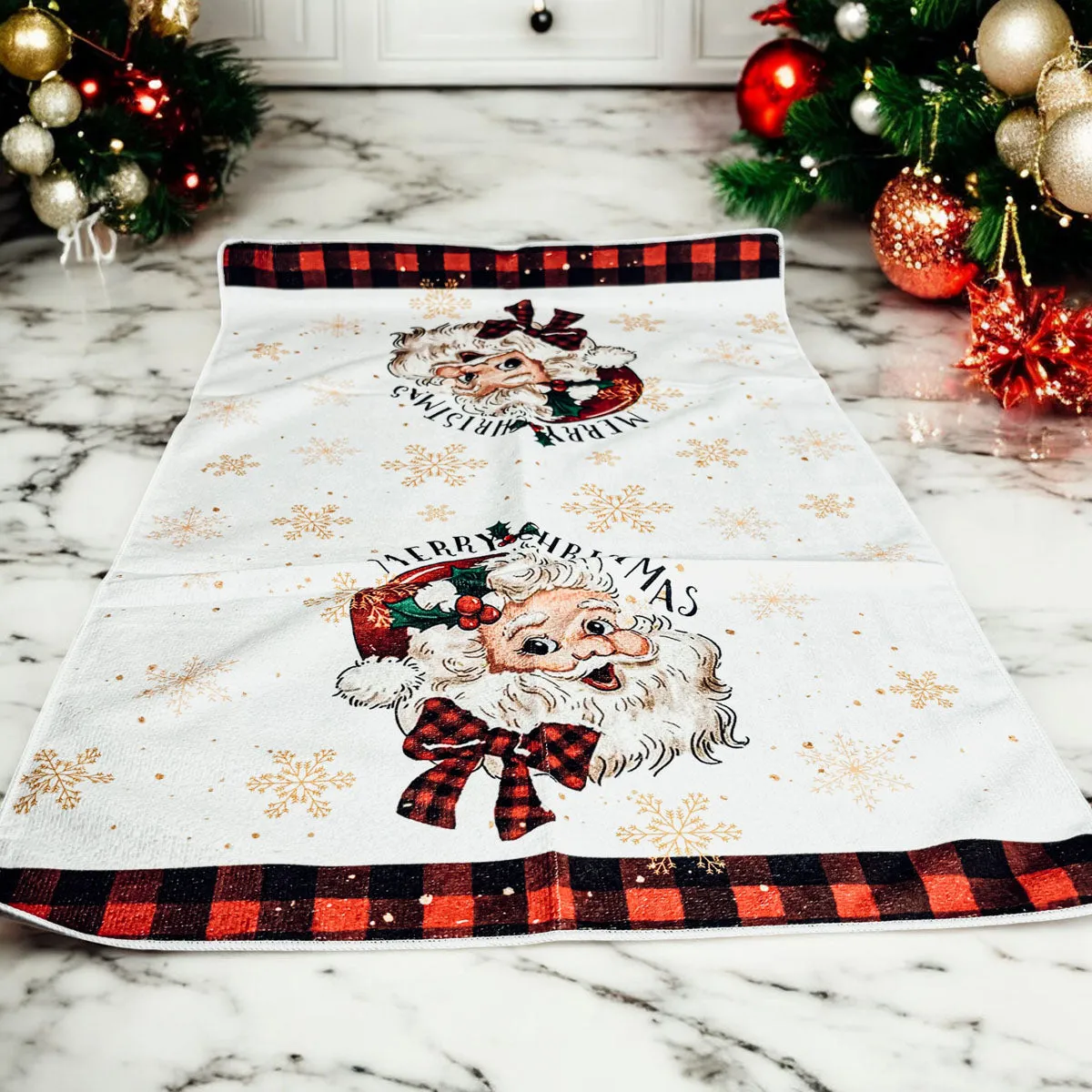 Vintage Santa Hand Towel