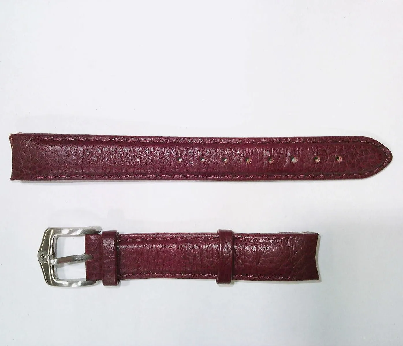 Wenger 14mm Burgundy Leather Watch Band