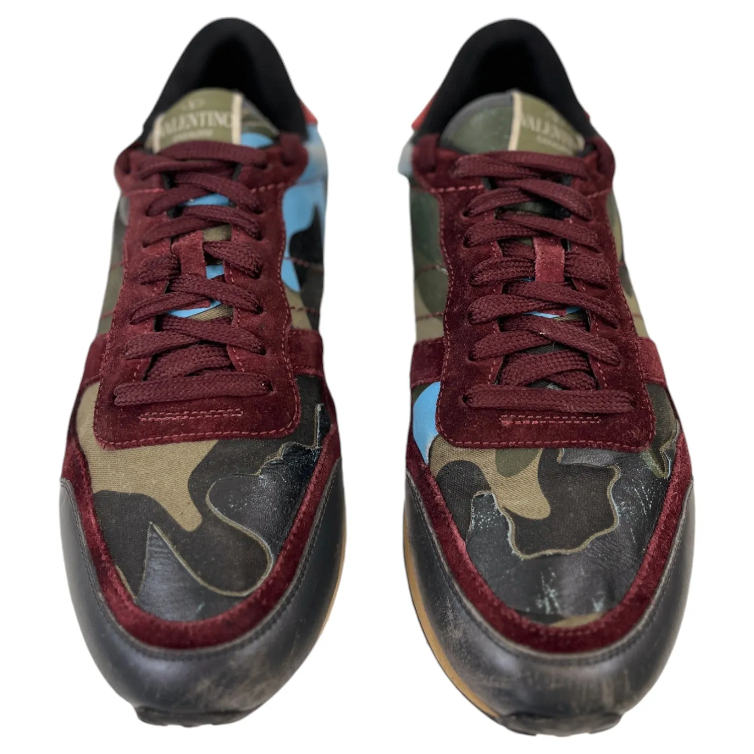 Women's Rockrunner Camo Low Trainers Burgundy Size EU 39 / UK 6