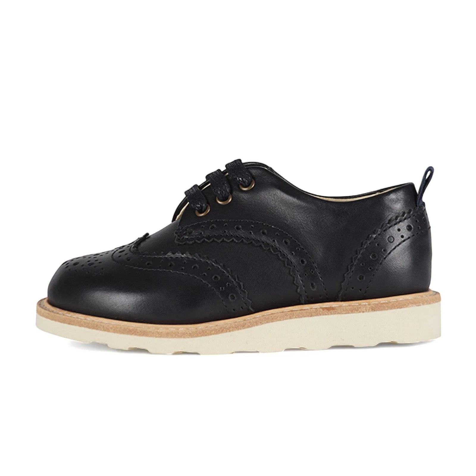 Young Soles Brando Brogue Black Leather Shoes