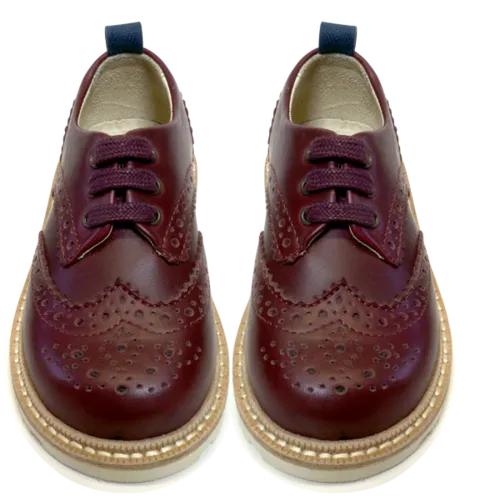 YOUNG SOLES Brando Brogue - Cherry